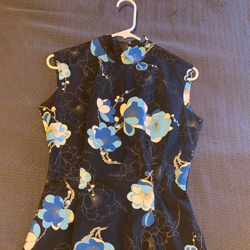 Alfred Shaheen Hawaii Vintage Mandarin Collar Dress